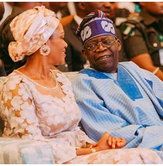 Bola Tinubu and his wife Remi