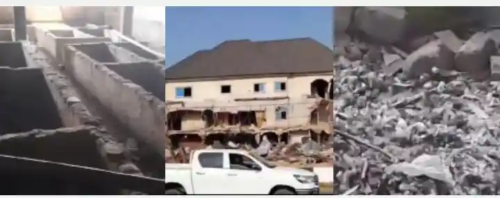 anambra hotel demolished after discovery of 30 graves, shrine, and ammunition, details emerge 