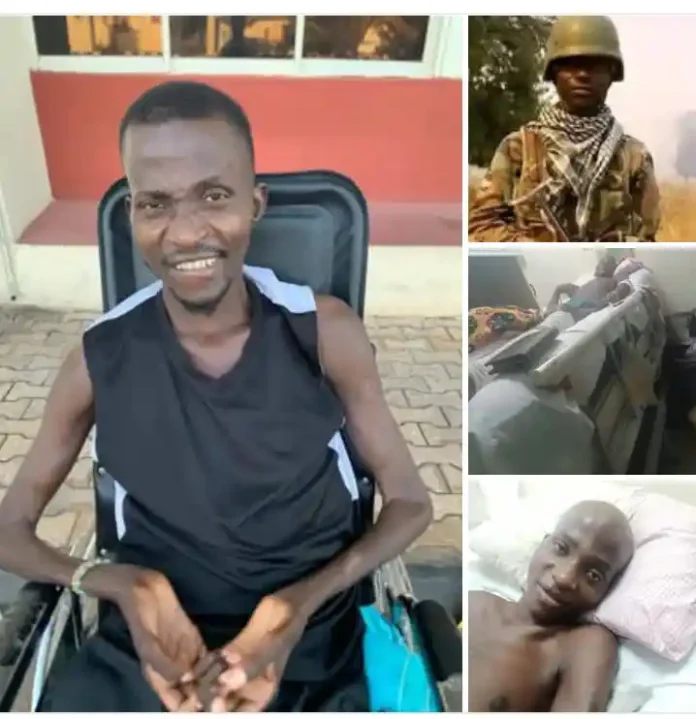 Injured Nigerian Soldier Abandoned in Kaduna Hospital Since 2020, Appeals for Help Injured Nigerian Soldier Abandoned in Kaduna Hospital Since 2020, Appeals for Help