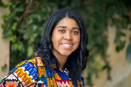 Zuriel Oduwole, Nigerian-American advocate, speaks at a global education summit in 2025