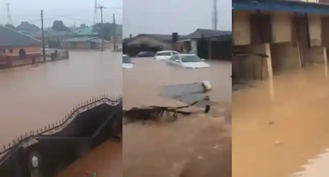 Lagos Floods After Marathon Rainfall: Vehicles Submerged, Businesses Crippled