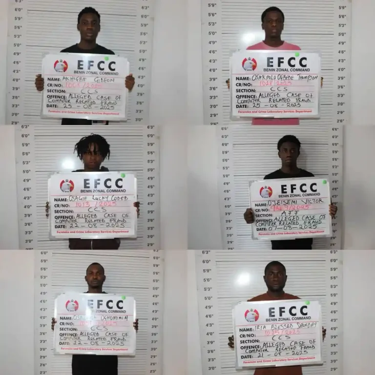 Edo Court Jails Two Brothers, 10 Others for Internet Fraud: Full Names Released by EFCC